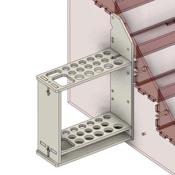 HobbyMad Universal Paint Rack - Brush Holder Module