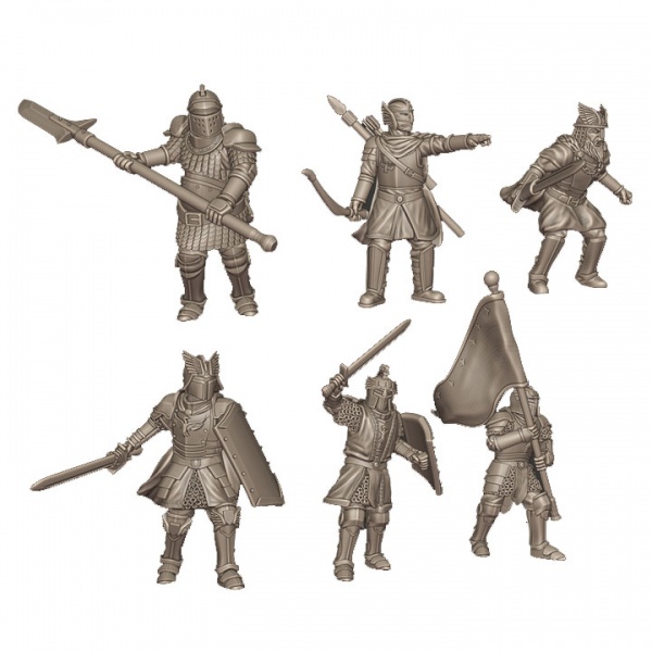 QM3D Commanders, Group of 6, 28mm Scale