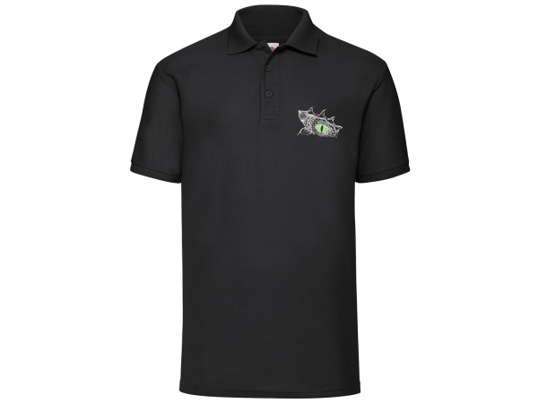 Dragon Eye Polo Shirt, Black, RPG, DND, Gamer Wear