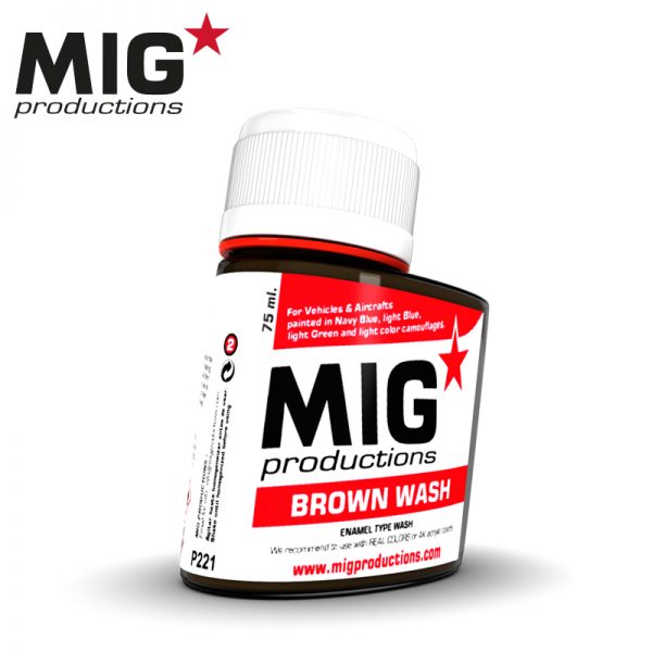 MIG Washes, Brown Wash, 75ml