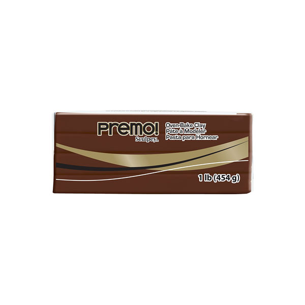 Premo Sculpey Burnt Umber, LARGE BLOCK 454g