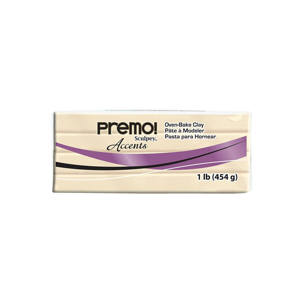 Premo Sculpey Accents Pearl, LARGE BLOCK 454g