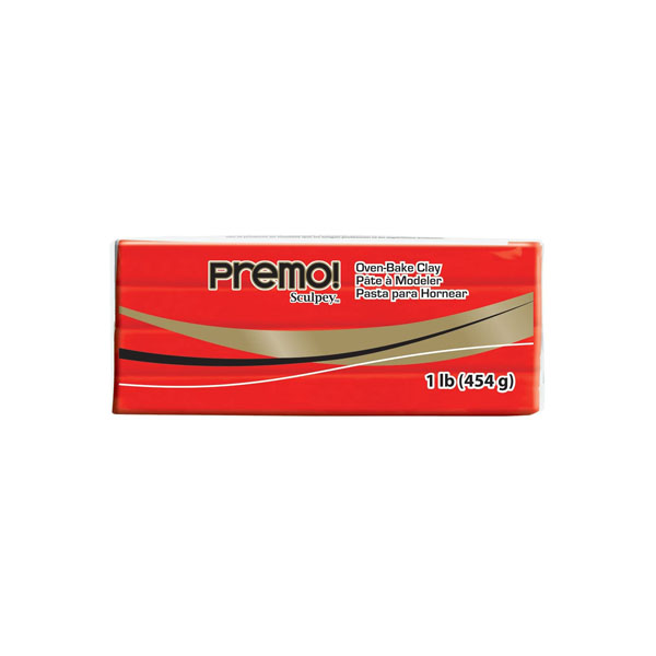 Premo Sculpey Cadmium Red Hue, LARGE BLOCK 454g