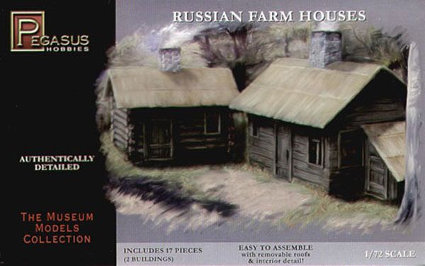 RUSSIAN FARM HOUSES, 1:72 SCALE