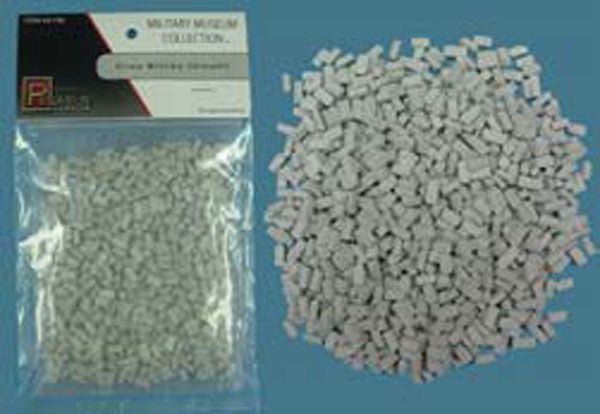SMALL BRICKS GREY - 48x, 28MM SCALE