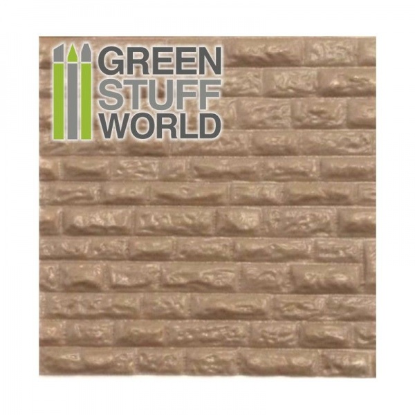 ABS Plasticard Textured - ROUGH Rock Wall, A4 sheet