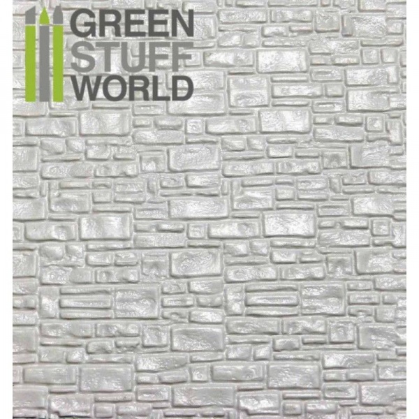 ABS Plasticard Textured - SMOOTH Rock Wall, A4 sheet