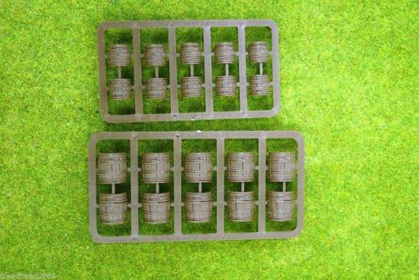 BARRELS - BROWN, 28MM SCALE