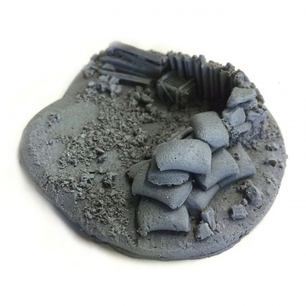 BATTLEZONE 25/28MM FOXHOLE, SMALL, TYPE 1, BATTLE ZONE