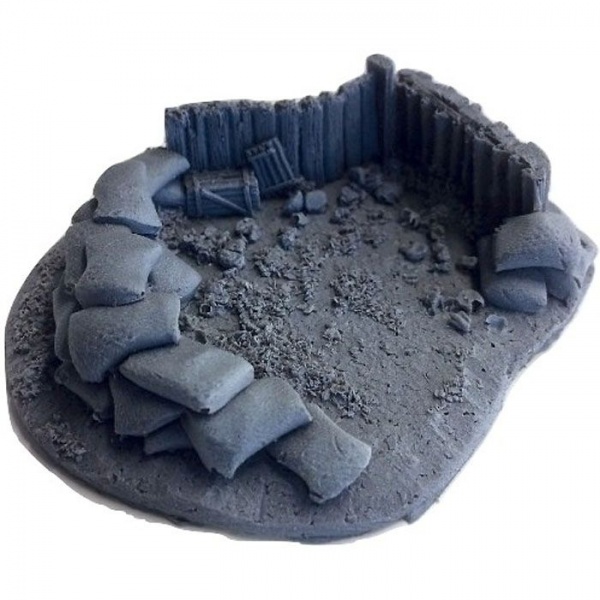BATTLEZONE 25/28MM FOXHOLE, SMALL, TYPE 2, BATTLE ZONE