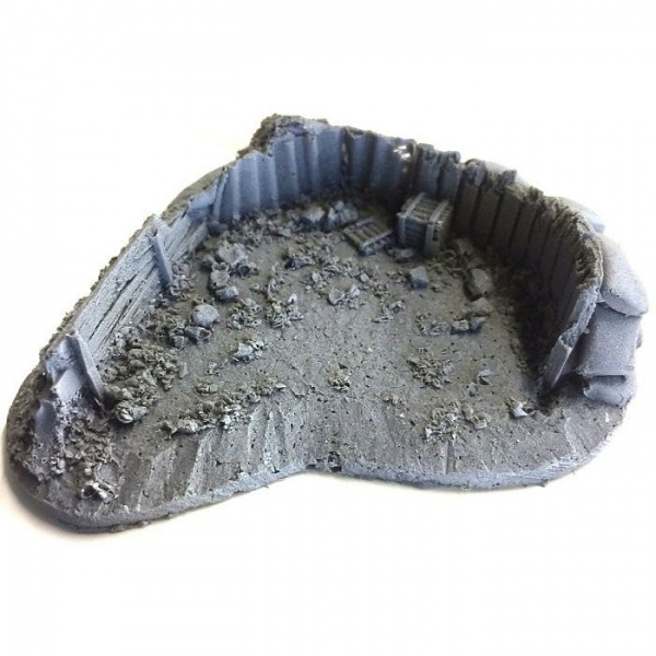 BATTLEZONE 25/28MM FOXHOLE, SMALL, TYPE 4, BATTLE ZONE