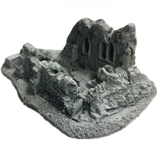 BATTLEZONE 25/28MM LARGE DERELICT BUILDING - TYPE 13