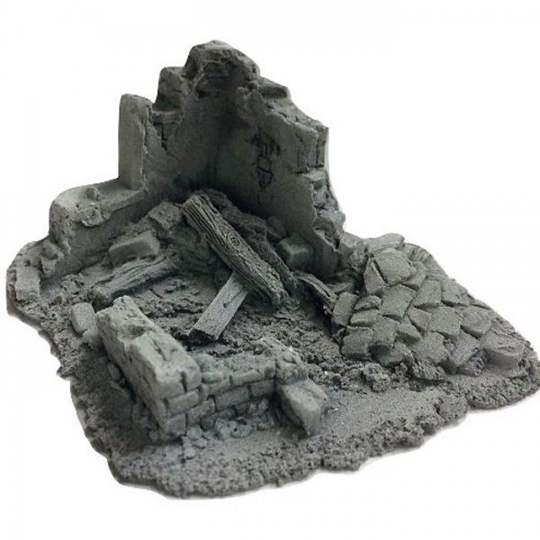 BATTLEZONE 25/28MM SMALL DERELICT BUILDING - TYPE 7