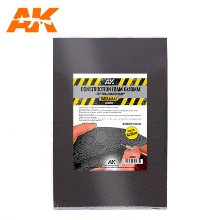 CONSTRUCTION FOAM, BLACK, HIGH DENSITY, COMBO PACK, 6 & 10MM SHEET