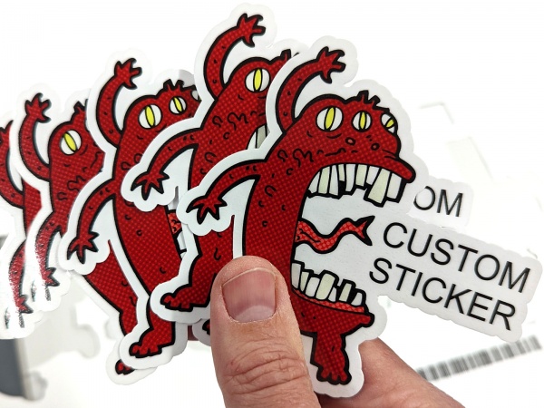 Custom Stickers - 4'' Laminated Vinyl, 5pcs