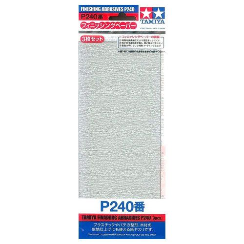 Finishing Abrasives, P240, Pack of 3