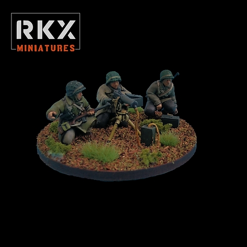 US M1917 HMG Team, 28mm Scale