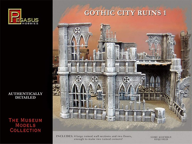 GOTHIC CITY RUINS 1, for 28mm Wargaming