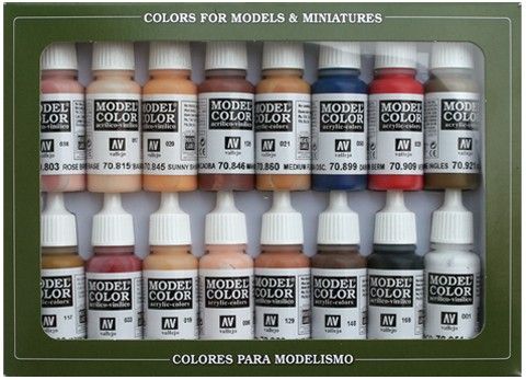 70125 Model Color Set - Face & Skin Tones (16)