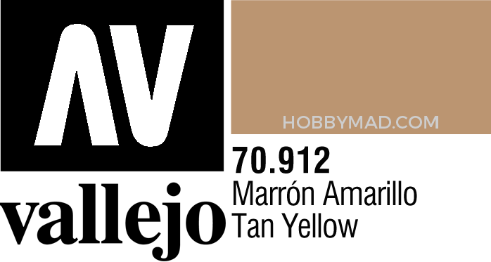70912 Model Colour - Tan Yellow 17ml