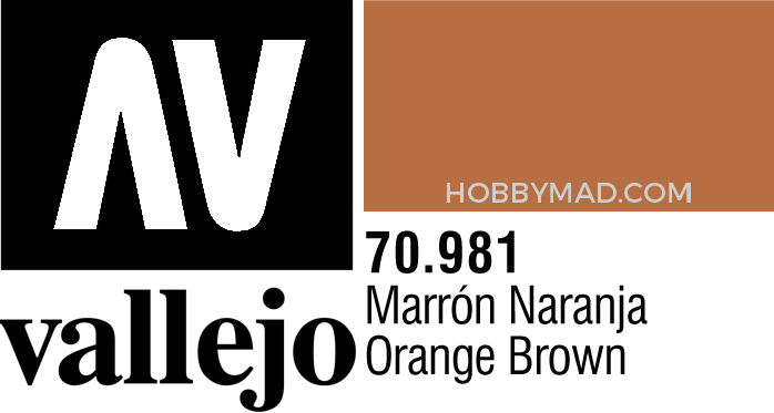 70981 Model Colour - Orange Brown 17ml