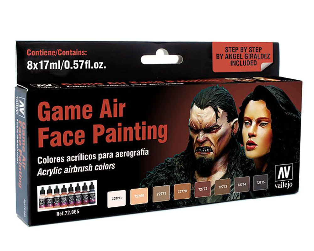 72865 Game Air Set: Face Painting by A. Giraldez (8x17ml)