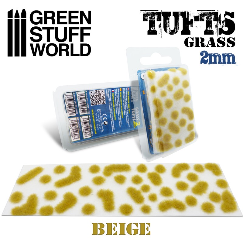 Grass TUFTS - 2mm self-adhesive - BEIGE