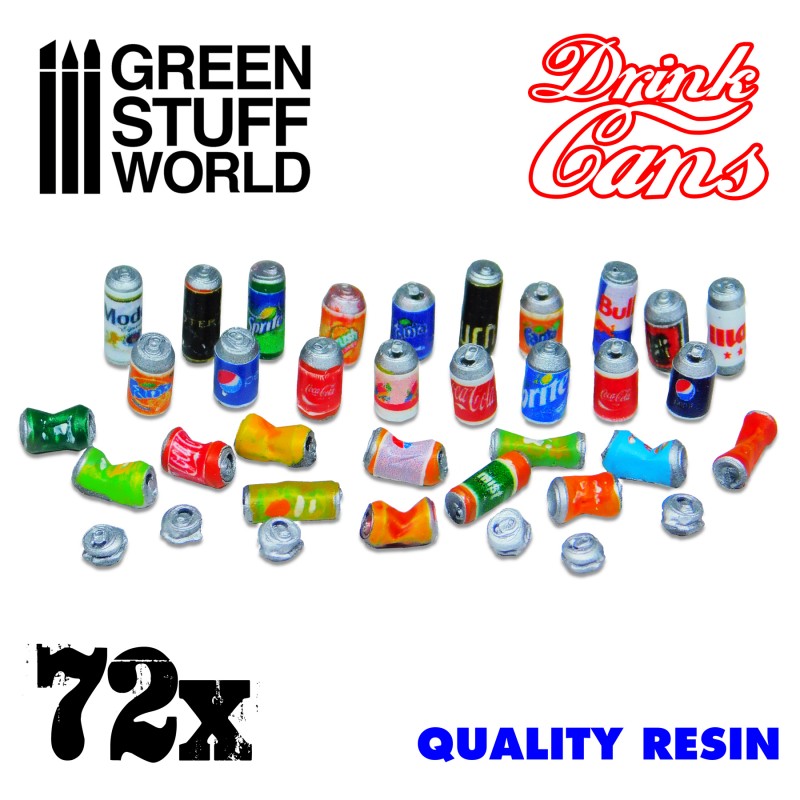 72x Resin Drink Cans