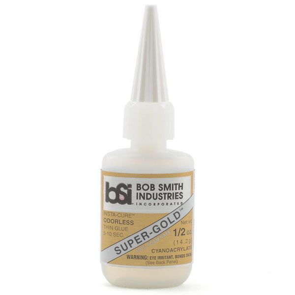 BSI Super-Gold Odourless Foam Safe Thin CA Glue (0.5 oz)