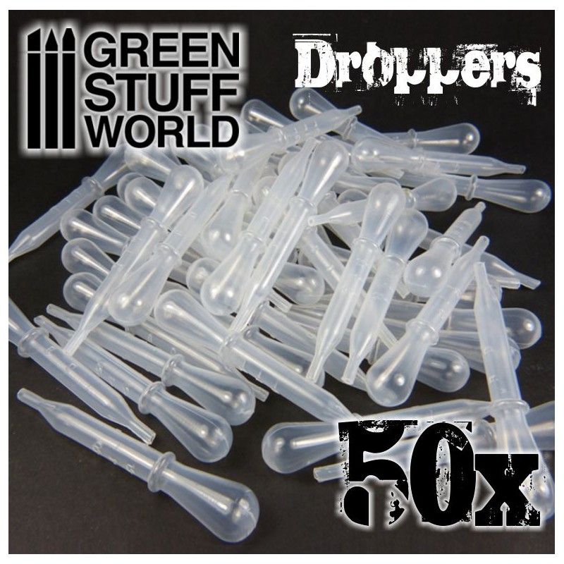 Droppers with suction bulb, Pack of 50