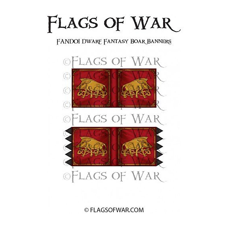 Dwarf Fantasy Boar Banners