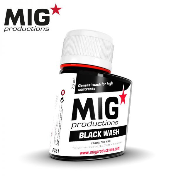 MIG Washes, Black Wash, 75ml