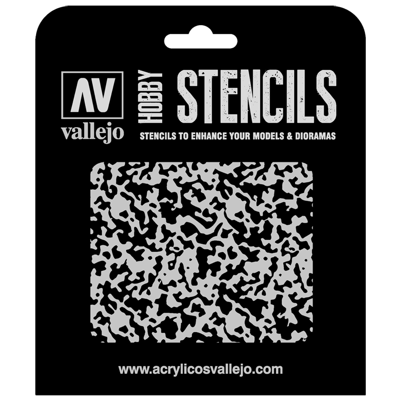 ST-AIR001 Vallejo Hobby Stencils - Weathered Paint 1/48, 1/35 Scale
