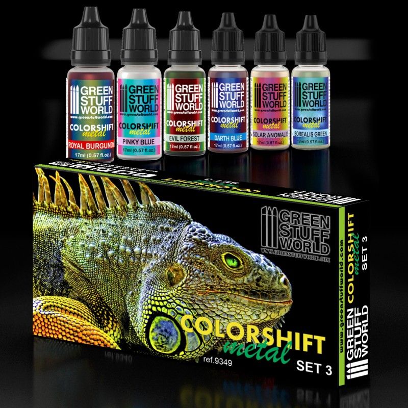 Chameleon Acrylic Paint Set 3 6x17ml Hobbymad Ie - Chameleon Color Shift Paint Chameleon Acrylic Paint Set 3 6x17ml Hobbymad Ie - Chameleon Color Shift Paint