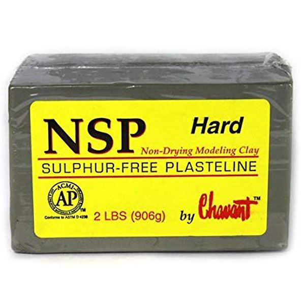 Chavant NSP Plasteline Clay, Hard Green, 2lb