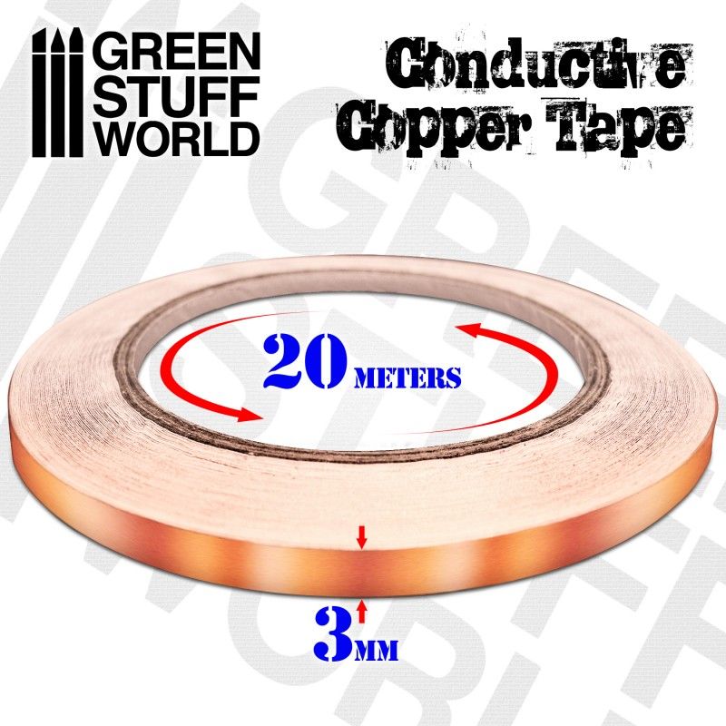 Conductive Copper Tape, 3mm x 20meters