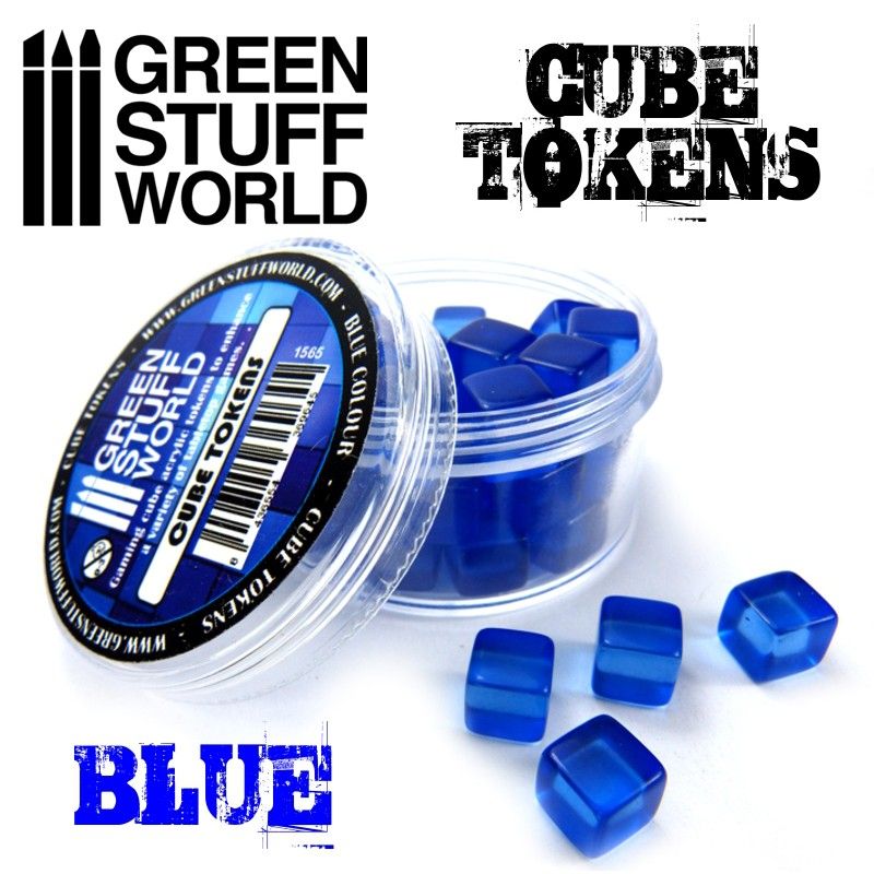 Cube Tokens, BLUE, 50x