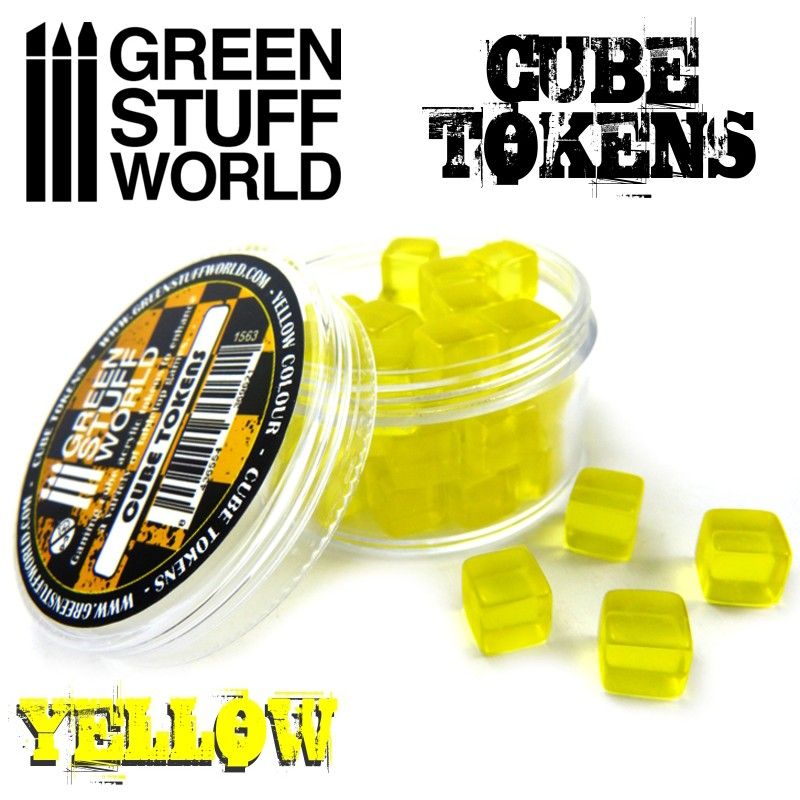 Cube Tokens, YELLOW, 50x