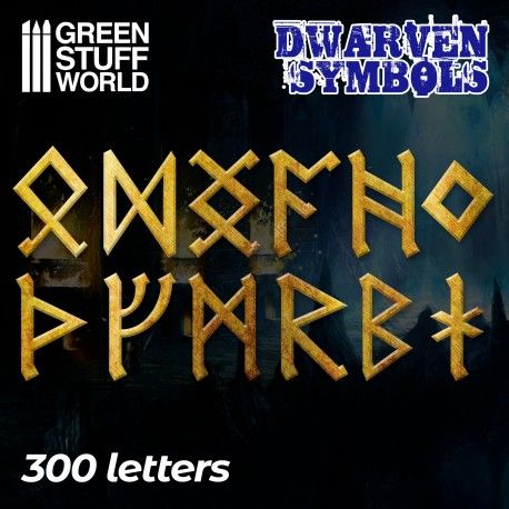 Dwarven Runes & Symbols, 300 letters