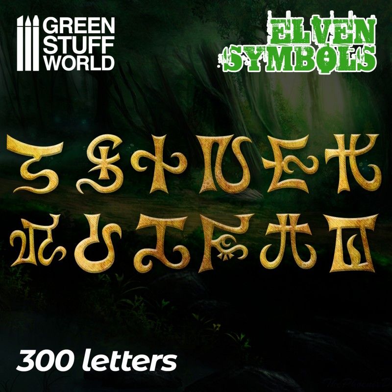 Elven Runes & Symbols, 300 letters