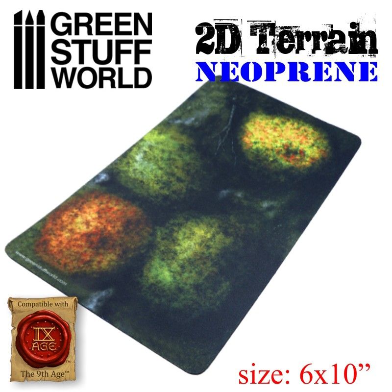 Forest with 4 Trees - Neoprene Terrain Set