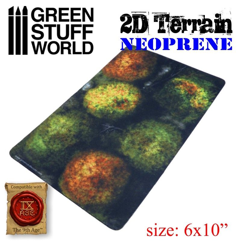 Forest with 6 Trees - Neoprene Terrain Set