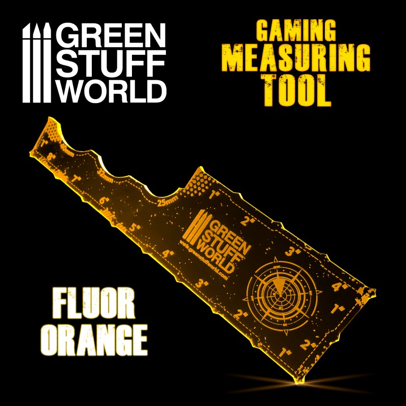 Gaming Measuring Tool - Fluorescent Orange