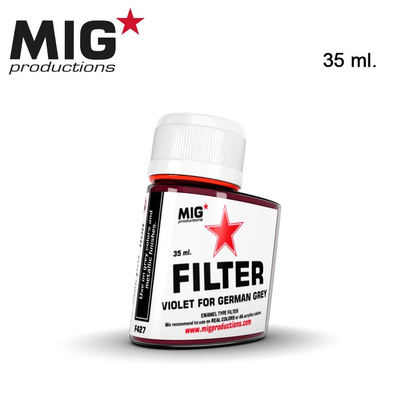 MIG FILTER PAINTS, VIOLET FOR GERMAN GREY, 35ML