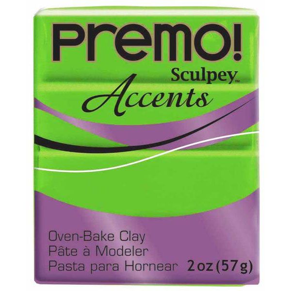 Premo Sculpey Accents - Bright Green Pearl, 57g