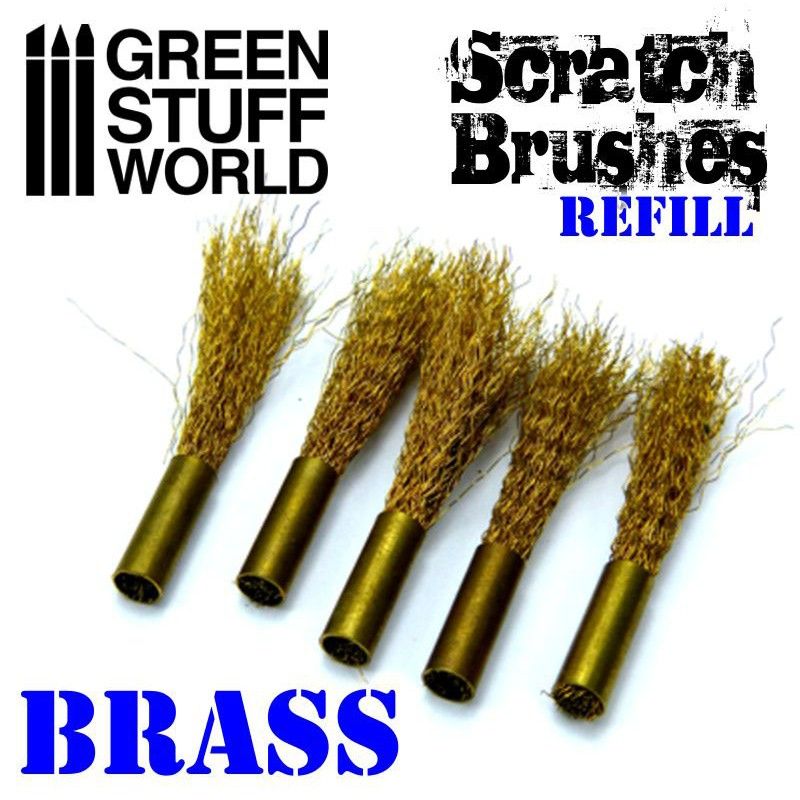 Scratch Brush Set Refill  Brass