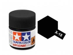 Tamiya Acrylic Mini X-18 Semi Gloss Black