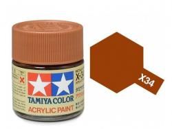 Tamiya Acrylic Mini X-34 Metallic Brown