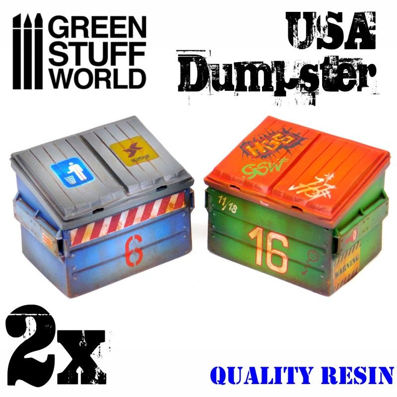 USA Dumpster, Resin, 2x