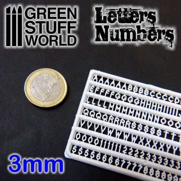 Letters & Numbers, 3mm